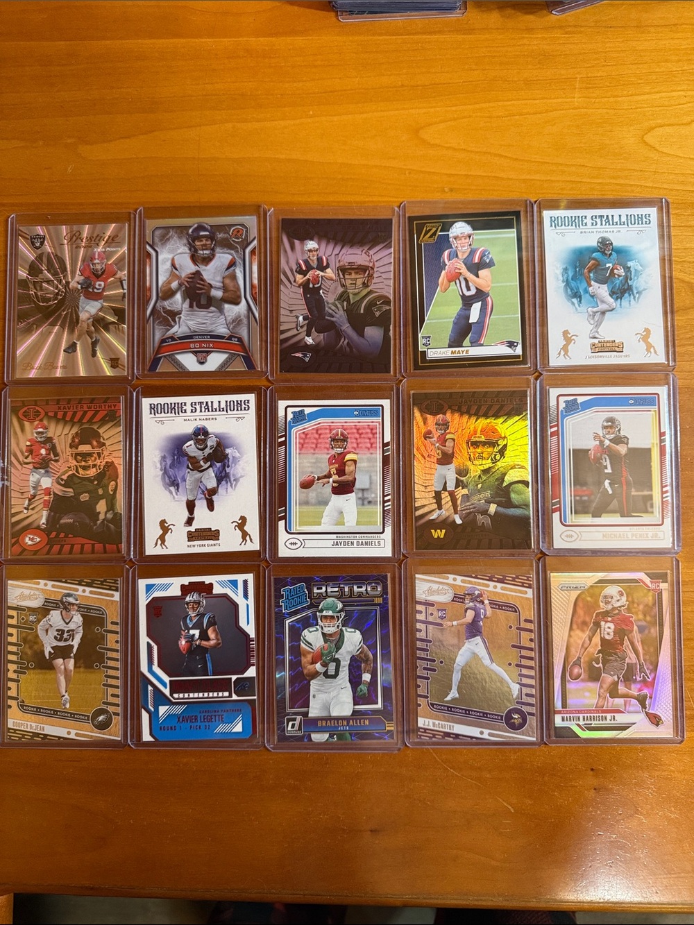 NFL Football Trading Card Lot - all rookie cards